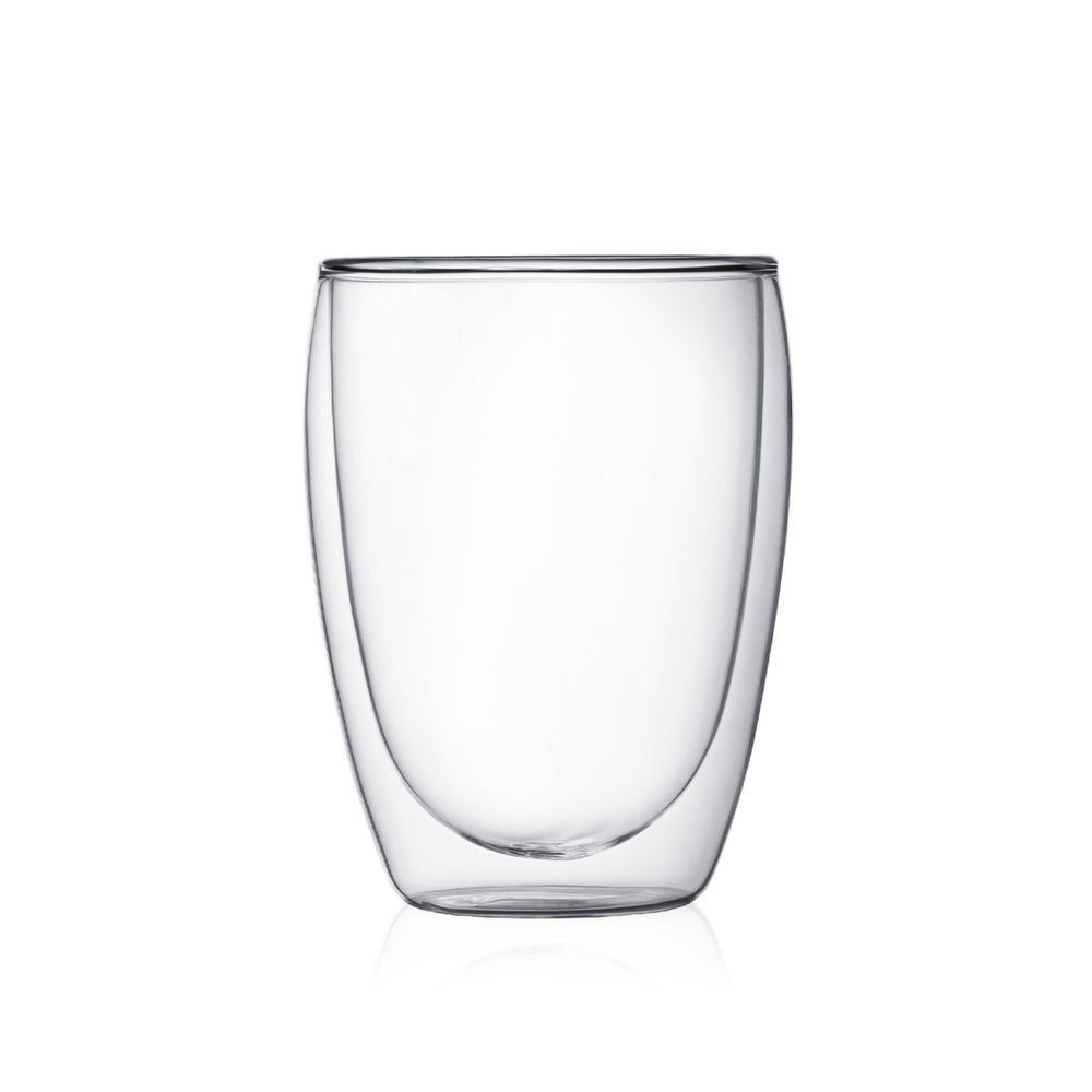 Bodum Dubbelwandige koffie- / theeglazen Pavina - gepatenteerd ventiel - 320 ml - 2 stuks