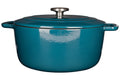 Cosy & Trendy Braadpan met deksel Fontestic Gietijzer Green Heron Ø 28 cm / 6.8 Liter - geëmailleerde anti-aanbaklaag