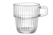 Bormioli Rocco Theeglazen - Koffiekopjes met oor - Stapelbaar - Barshine 250 ml - 6 Stuks