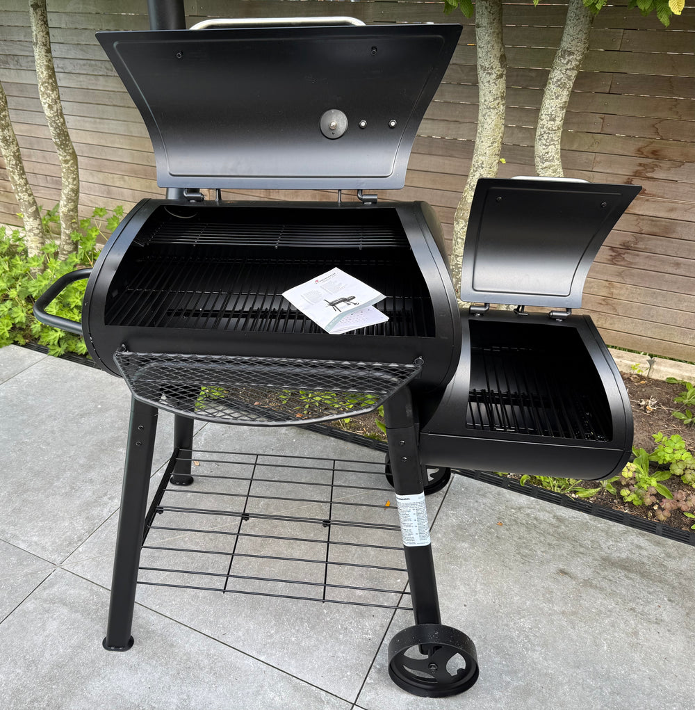 Landmann BBQ / Smoker Vinson 200 - Houtskoolbarbecue - Grilloppervlak 70.5 x 39.5 cm