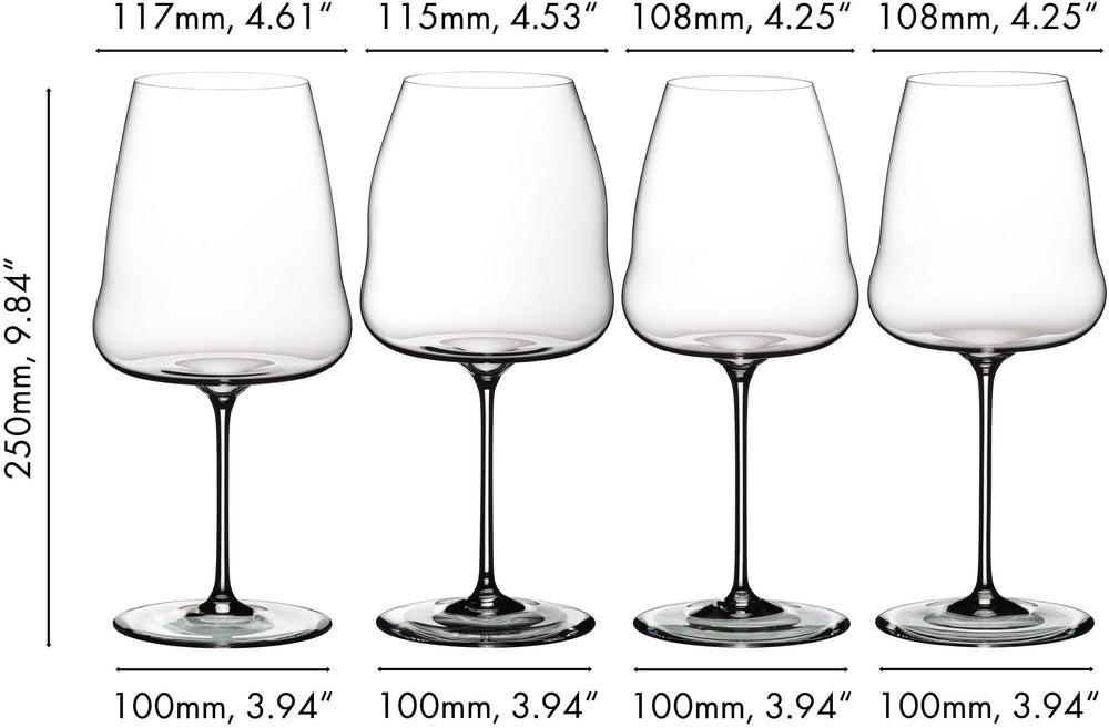 Riedel Wijnglazen Set Winewings - Carbernet, Pinot Noir, Sauvignon Blanc & Chardonnay - 4 stuks