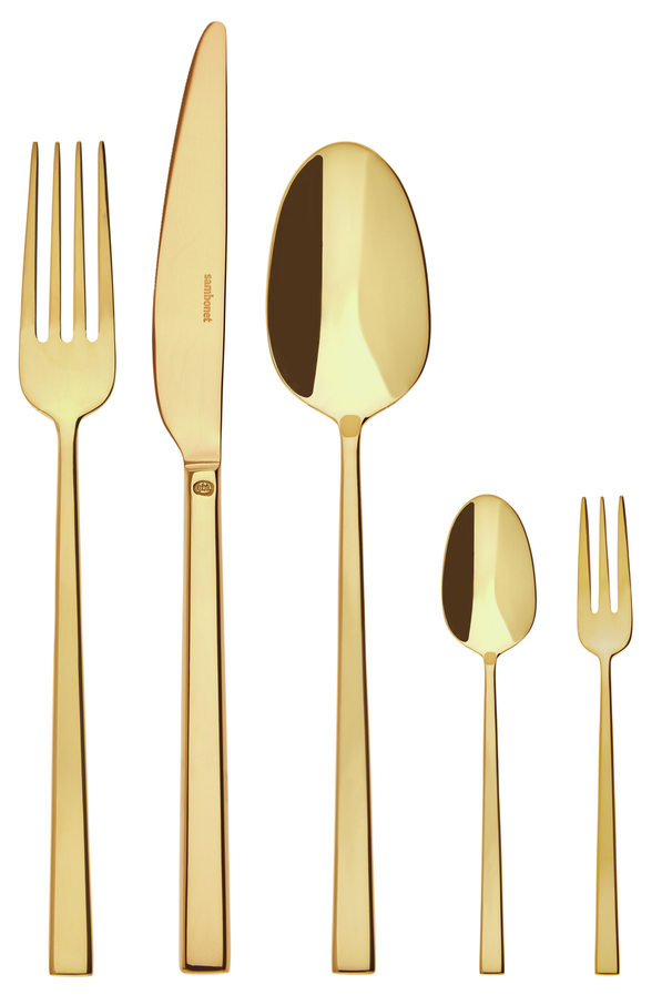 Sambonet Bestekset Rock - Goud - 60 delig / 12 personen