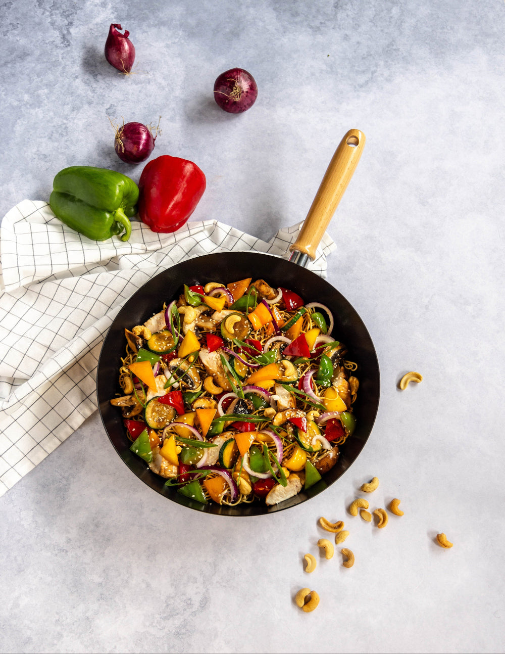 Cookinglife Wokpan Asia ø 30 cm - keramische anti-aanbaklaag