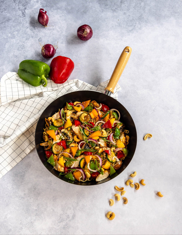 Cookinglife Wokpan Asia ø 30 cm - keramische anti-aanbaklaag