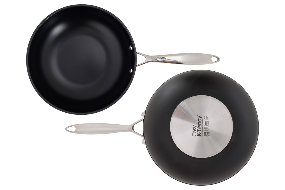Cookinglife Wokpan Revolt ø 28 cm - geschikt voor alle warmtebronnen - keramische anti-aanbaklaag