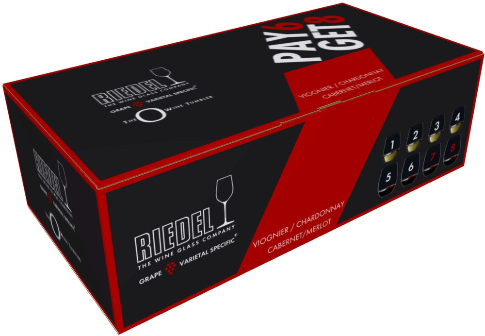 Riedel Wijnglazen Set zonder steel O Wine - 620 ml - Pay 6 Get 8 set
