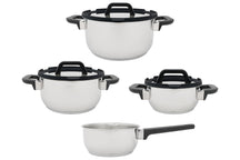 Cookinglife Pannenset Stay Cool 7-Delig - RVS - Kookpan Ø 16, 20, 24 cm & Steelpan Ø 16 cm - geschikt voor alle warmtebronnen