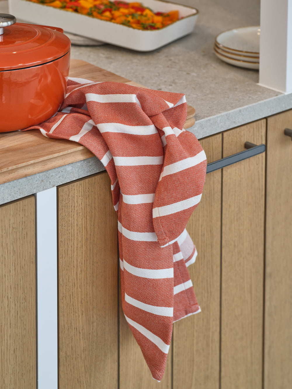 Cosy & Trendy Theedoeken Stoff Roest 50 x 70 cm - 3 Stuks