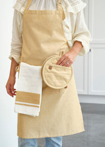 Cosy & Trendy Keukenschort Stoff Amber Gold