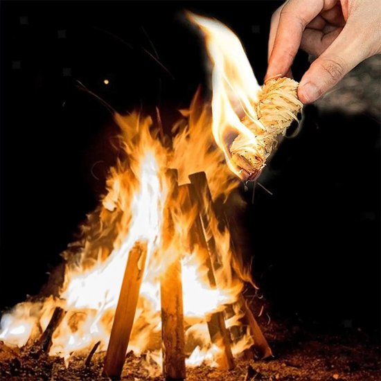 GrillX BBQ Aanmaakwokkels / Aanmaakkrullen / Aanmaakhout ± 840 Stuks - 10 KG