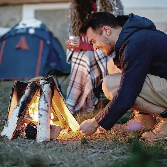 GrillX BBQ Aanmaakwokkels / Aanmaakkrullen / Aanmaakhout ± 840 Stuks - 10 KG