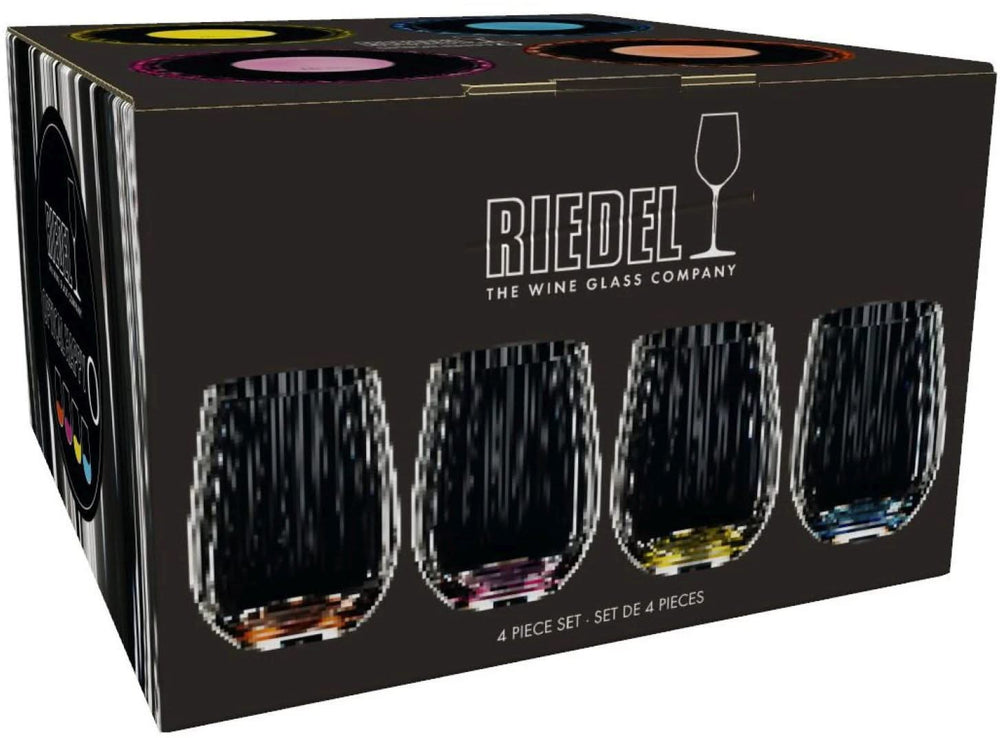 Riedel Tumbler Glas optical Happy O - Ribbel - 337 ml - 4 stuks