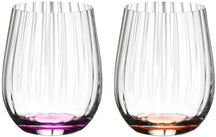 Riedel Tumbler Glas optical Happy O - Ribbel - 337 ml - 4 stuks
