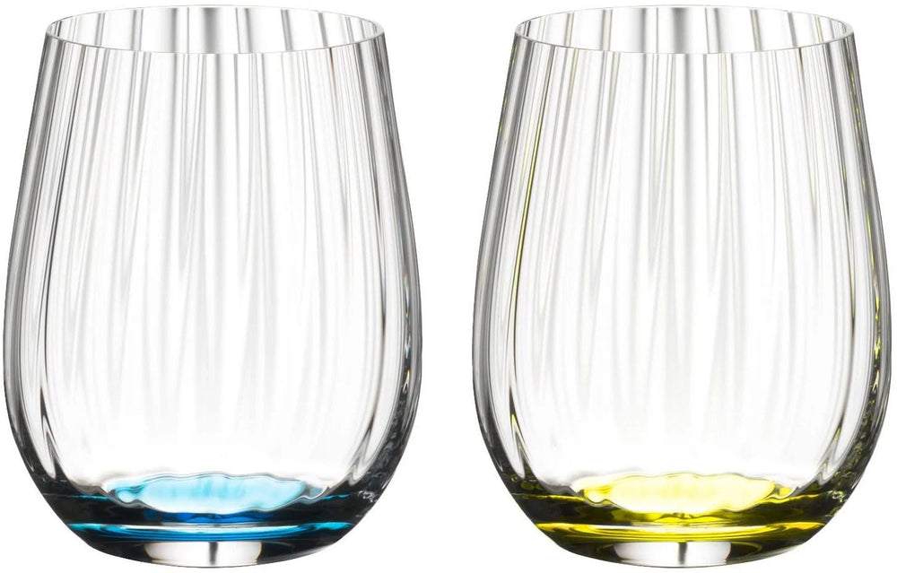 Riedel Tumbler Glas optical Happy O - Ribbel - 337 ml - 4 stuks