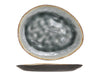 Cosy & Trendy Ontbijtborden / Dessertborden Organic - Laguna Blue Grey - 20 x 16 cm - 4 Stuks
