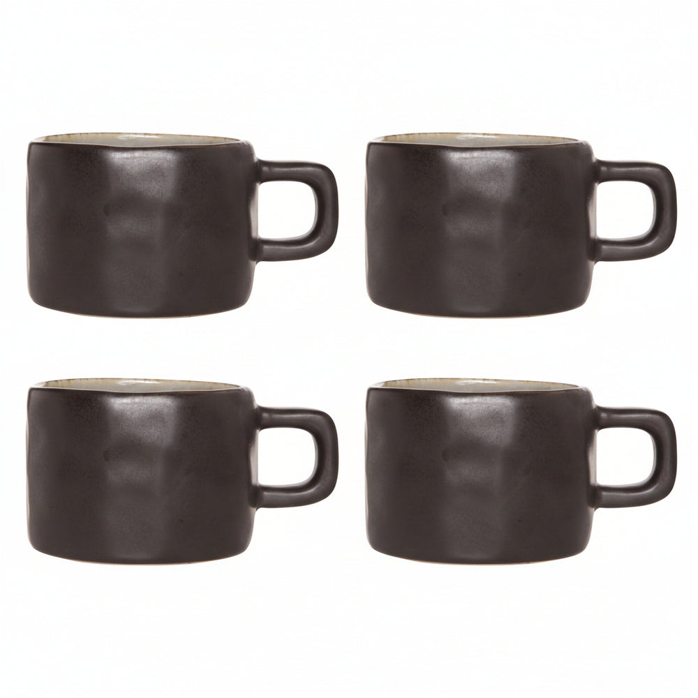 Cosy & Trendy Koffiekopjes Laguna Blue Grey 230 ml - 4 Stuks