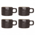 Cosy & Trendy Koffiekopjes Laguna Blue Grey 230 ml - 4 Stuks