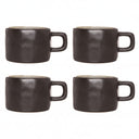 Cosy & Trendy Koffiekopjes Laguna Blue Grey 230 ml - 4 Stuks