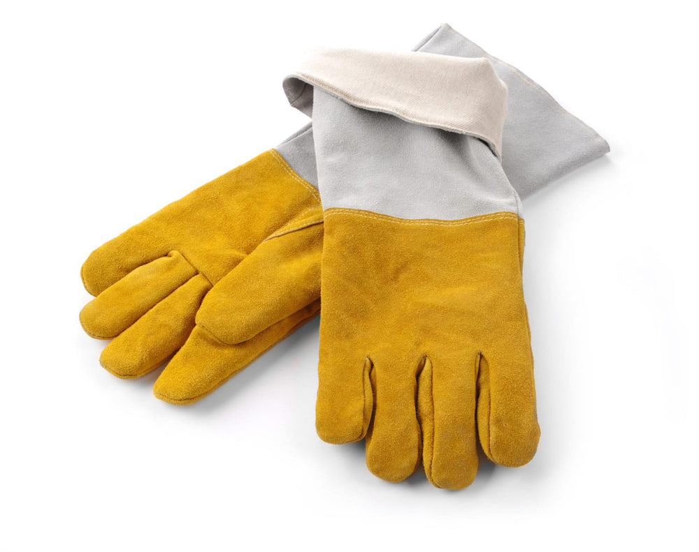 Hendi BBQ Handschoenen / Ovenhandschoenen XL Leer 46 cm - 2 Stuks