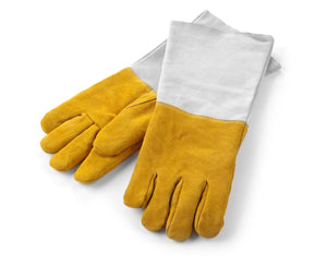 Hendi BBQ Handschoenen / Ovenhandschoenen XL Leer 46 cm - 2 Stuks