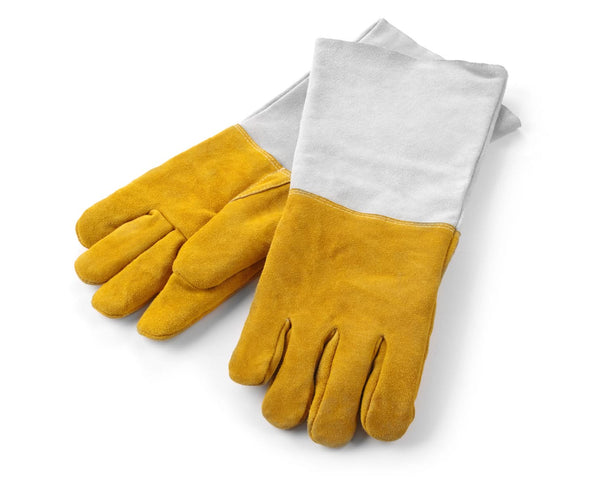 Hendi BBQ Handschoenen / Ovenhandschoenen XL Leer 46 cm - 2 Stuks