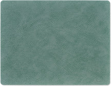 LIND DNA Placemats Hippo - Leer - Pastel Green - 45 x 35 cm - 2 Stuks