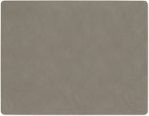 LIND DNA Placemats Nupo - Leer - Flint Grey - 45 x 35 cm - 2 Stuks