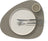 LIND DNA Placemats Nupo - Leer - Flint Grey - Curved - 44 x 37 cm - 2 Stuks