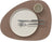 LIND DNA Placemats Nupo - Leer - Truffle - Curved - 44 x 37 cm - 2 Stuks