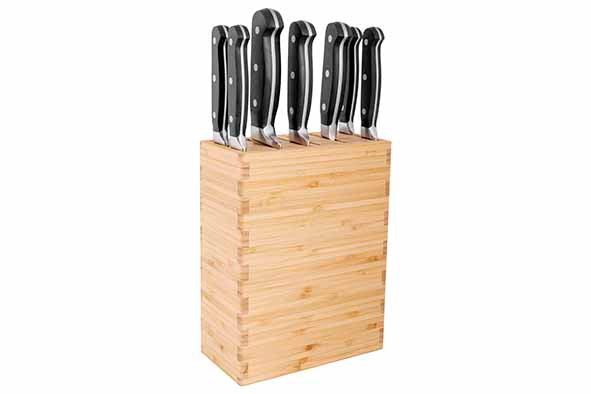 Cosy & Trendy Messenblok Delish Chef 18 x 9 x 22 cm - geschikt voor 9 messen of kookgerei