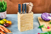 Cosy & Trendy Messenblok Delish Chef 18 x 9 x 22 cm - geschikt voor 9 messen of kookgerei