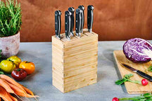 Cosy & Trendy Messenblok Delish Chef 18 x 9 x 22 cm - geschikt voor 9 messen of kookgerei