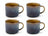 Cosy & Trendy Koffiekopjes / Senseo Kopjes - Quintana Amber - 220 ml - 4 Stuks