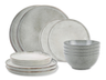 Salt & Pepper Serviesset Artisan Green 12-delig / 4 personen - 4 dinerborden, 4 ontbijtborden en 4 kommen