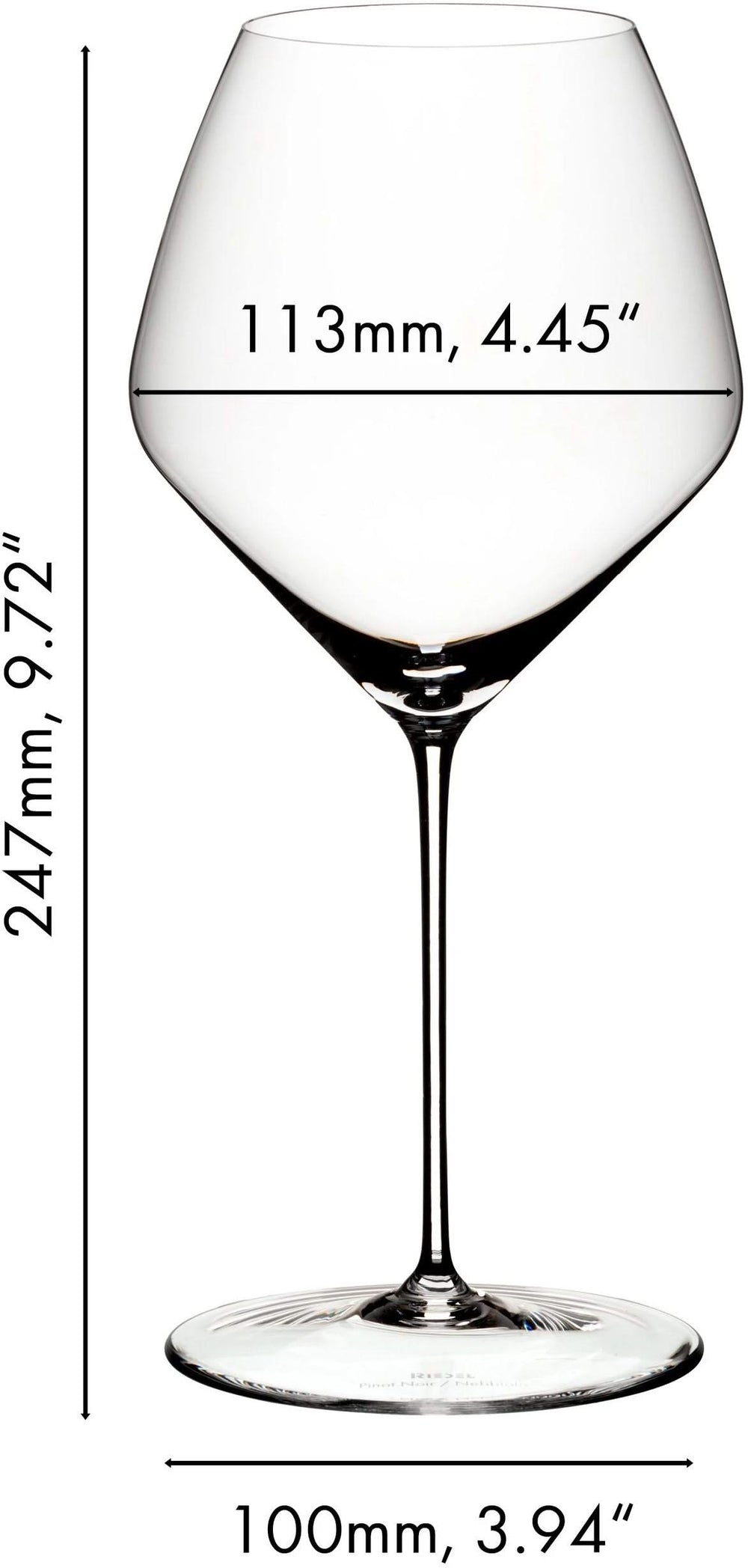Riedel Rode Wijnglazen Veloce - Pinot Noir / Nebbiolo - 763 ml - 2 stuks