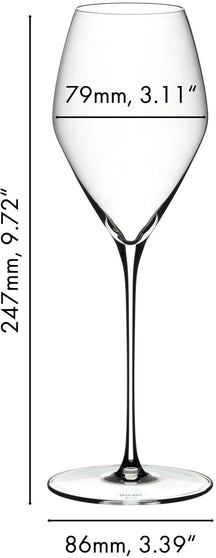 Riedel Rose Wijnglazen Veloce - 350 ml - 2 stuks