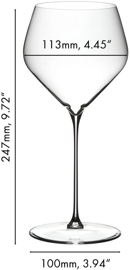 Riedel Witte Wijnglazen Veloce - Chardonnay - 690 ml - 2 stuks