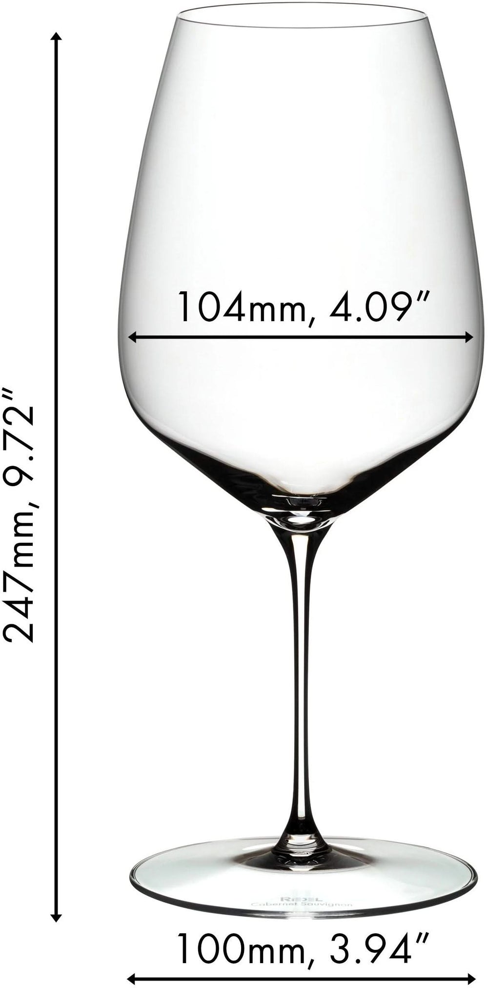 Riedel Rode Wijnglazen Veloce - Cabernet Sauvignon / Merlot - 829 ml - 2 stuks