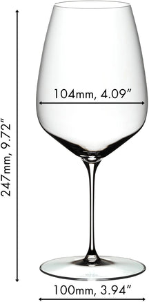 Riedel Rode Wijnglazen Veloce - Cabernet Sauvignon / Merlot - 829 ml - 2 stuks