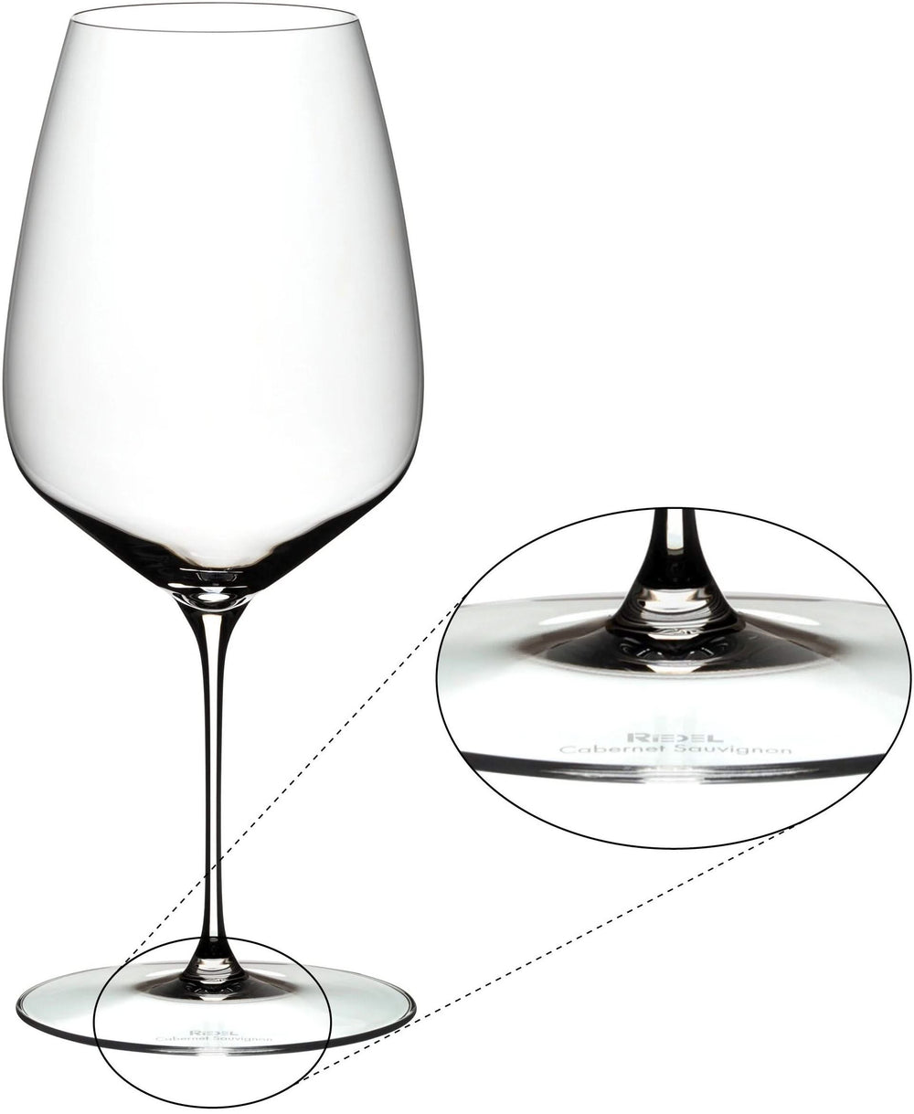 Riedel Rode Wijnglazen Veloce - Cabernet Sauvignon / Merlot - 829 ml - 2 stuks