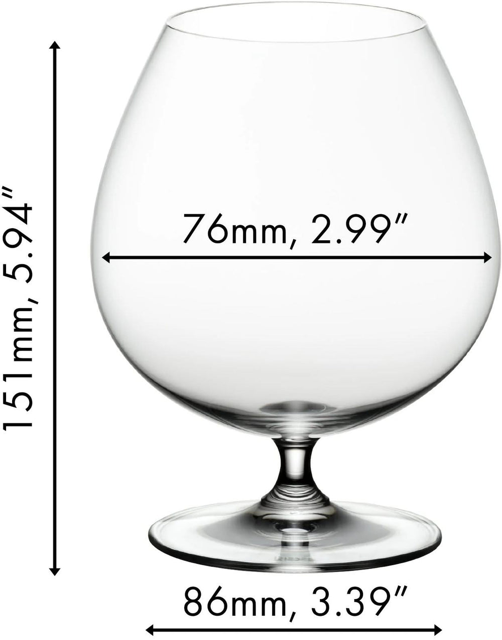 Riedel Cognac Glazen Vinum - 885 ml - 2 stuks