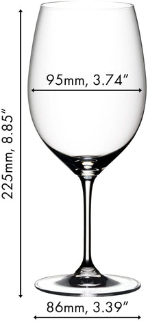 Riedel Rode Wijnglazen Vinum - Cabernet / Merlot - 650 ml - 2 stuks