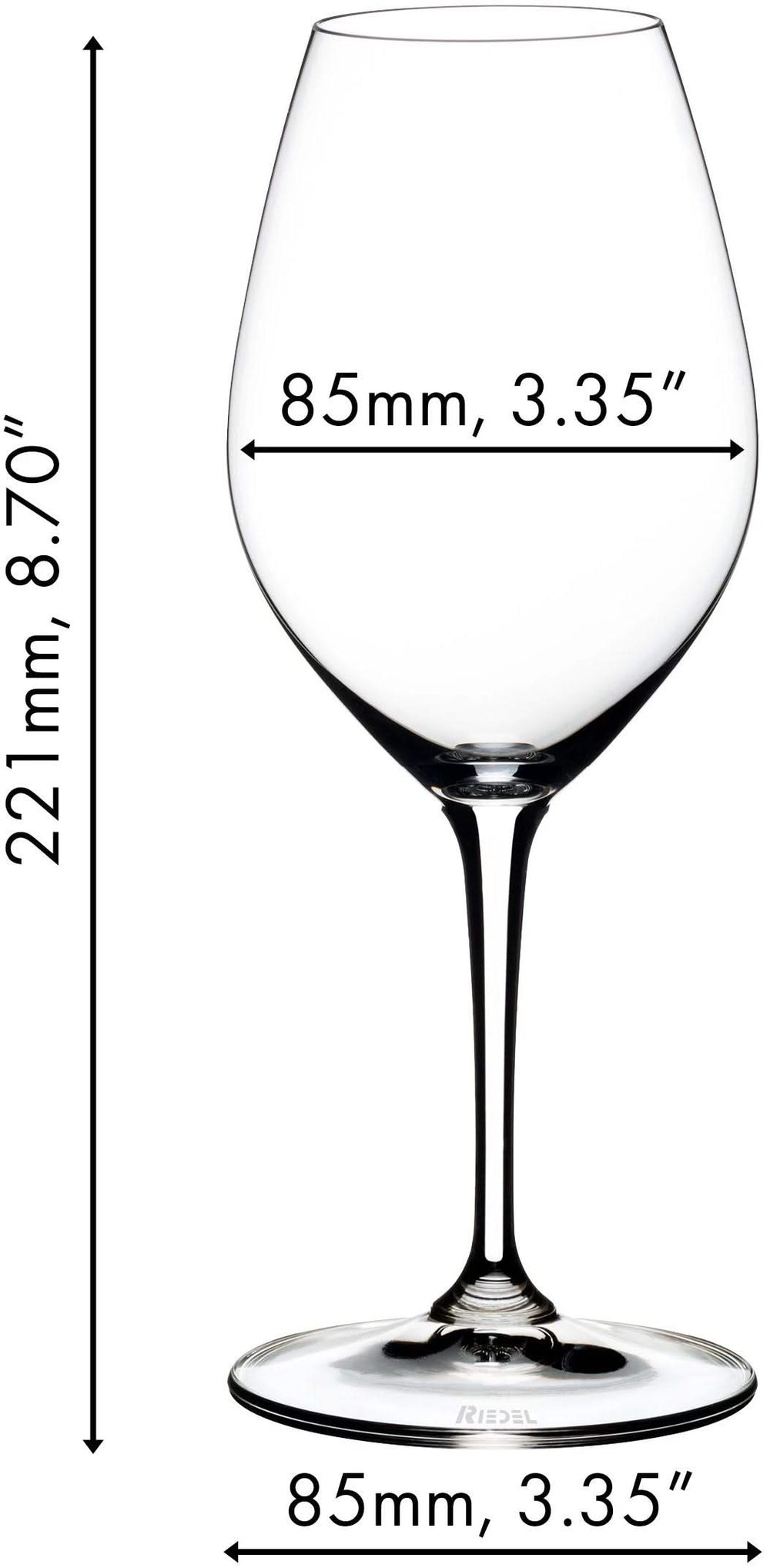 Riedel Champagne Glazen / Witte Wijnglazen Wine Friendly - 440 ml - 4 stuks