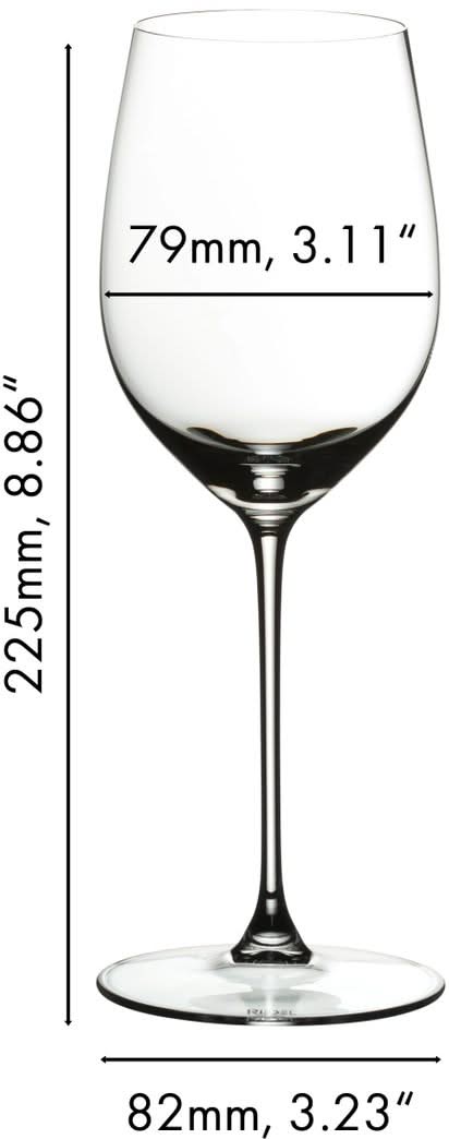 Riedel Witte Wijnglazen Veritas - Viognier/Chardonnay - 370 ml - 2 stuks