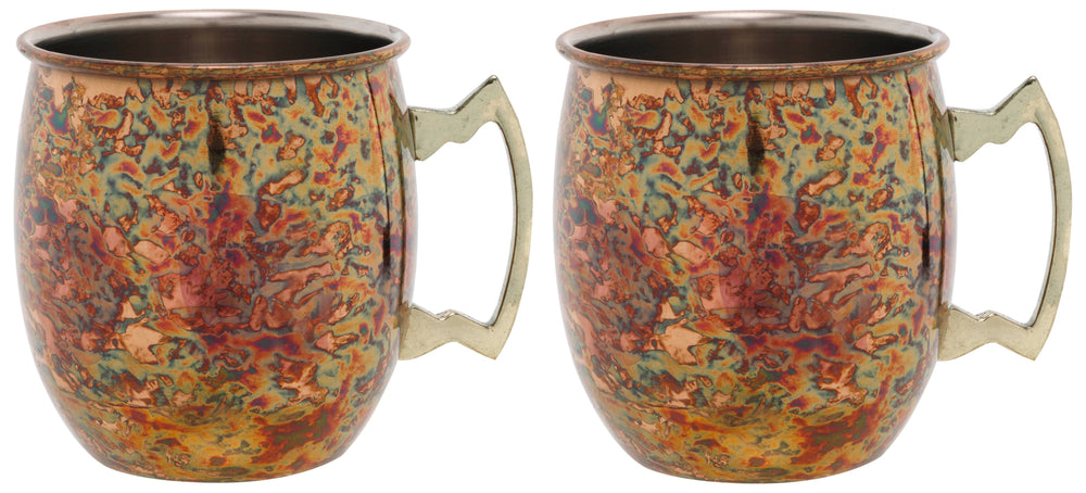 Cosy & Trendy  Moscow Mule Cocktailbekers - Antiek Koper - 450 ml - 2 Stuks