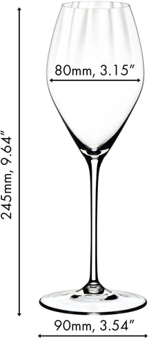 Riedel Champagneglazen - Flutes - Performance - 375 ml - 2 stuks