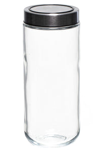 Sareva Voorraadpot - Glas / Kunststof deksel - ø 8 cm / 1 liter