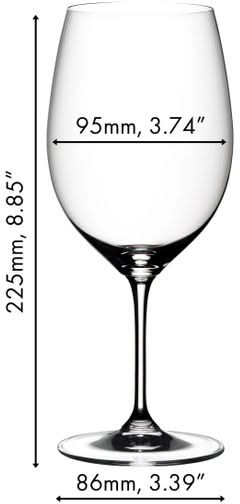 Riedel Rode Wijnglazen Vinum - Cabernet / Merlot - 650 ml - Pay 6 Get 8