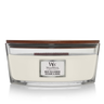 WoodWick Geurkaars Ellipse White Tea & Jasmine - 9 cm / 19 cm - Geurkaars in Glas - Houten Lont