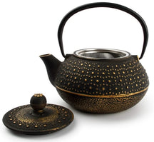 Salt & Pepper Theepot My Tea met RVS Filter - Gietijzer Zwart / Goud - 800 ml